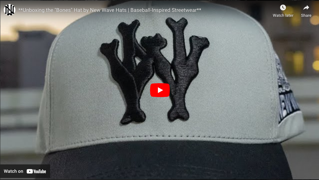 Load video: New Wave Hats - Unboxing Bones Video