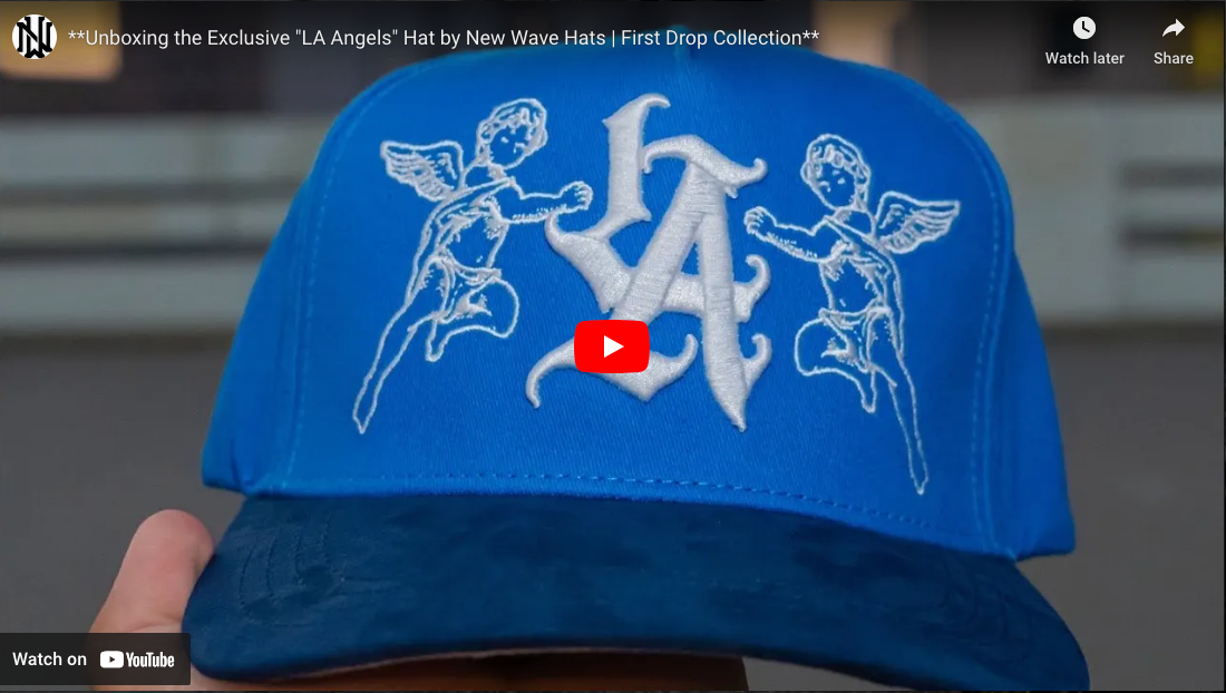 Load video: New Wave Hats - Unboxing LA ANGELS Hat Video