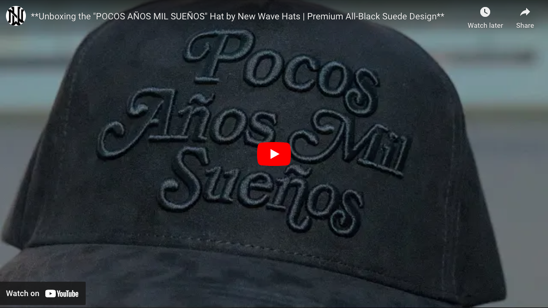 Load video: New Wave Hats - Unboxing POCOS AÑOS MIL SUEÑOS Hat Video